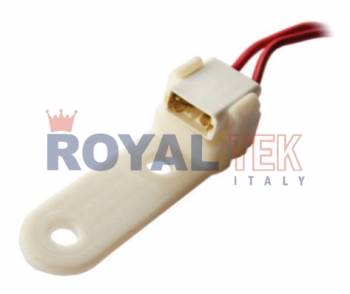 PORTALAMPARA ROYALTEK 1 POLO CON SOPORTE PARA LAMPARA SIN CULOTE - VENTA EN PAQUETES DE 10 UNIDADES ---